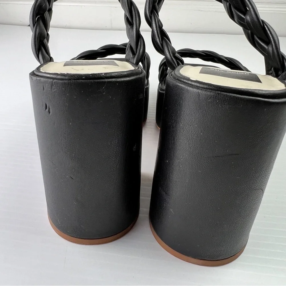 Dolce Vita Chunky Platform Heels womens 9 Black Ashby Twist Y2K 90s